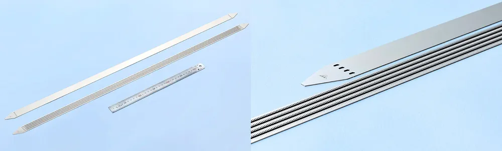 アロン社の長尺製品のエッチング（フォトエッチング）加工と拡散接合事例