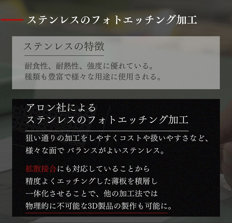 ステンレス（SUS）のエッチング加工のまとめ